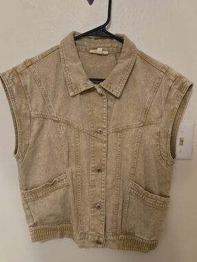 Elan Tan Denim Vest